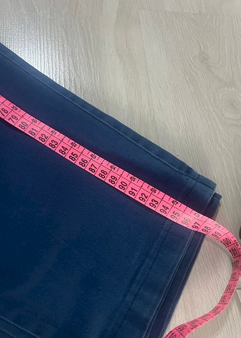 Erkek Lacivert Kemerli Regular Fit Denim Pantolon - Görsel 3