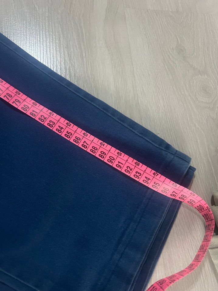 Erkek Lacivert Kemerli Regular Fit Denim Pantolon - Görsel 3