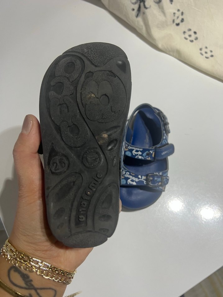 Koyu Mavi Erkek Çocuk Tokalı Terlik - Görsel 4