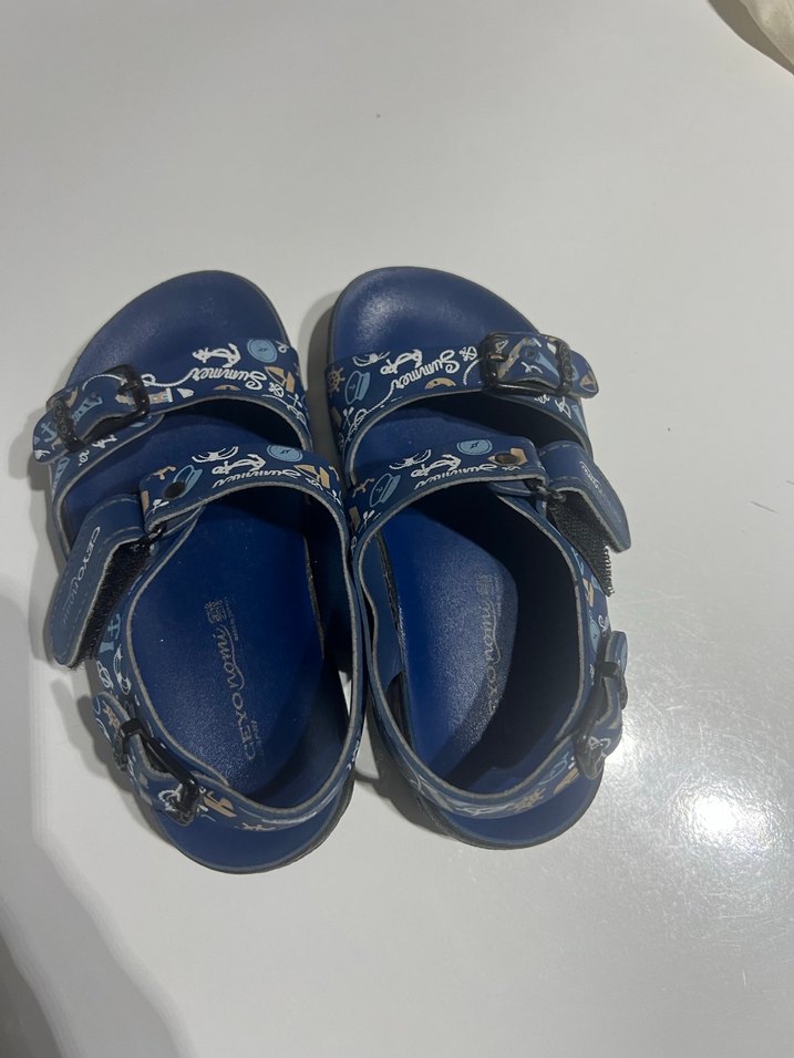 Koyu Mavi Erkek Çocuk Tokalı Terlik - Görsel 3