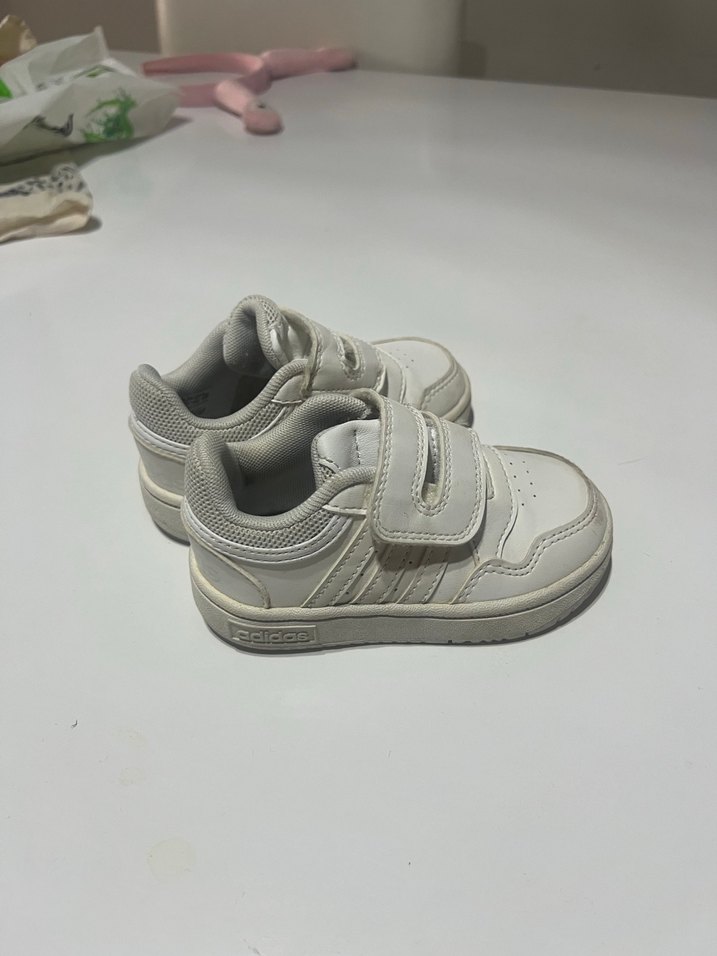 Gri Beyaz Erkek Çocuk Cırt Cırtlı Spor Ayakkabı - Görsel 3