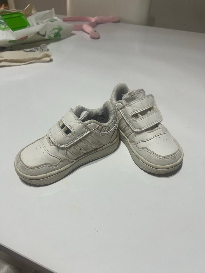 Gri Beyaz Erkek Çocuk Cırt Cırtlı Spor Ayakkabı - Görsel 2