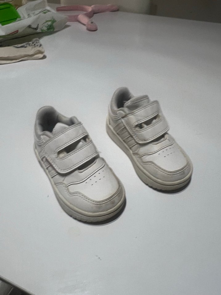 Gri Beyaz Erkek Çocuk Cırt Cırtlı Spor Ayakkabı - Görsel 4