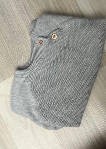 Gri Çocuk Triko Kazak - Görsel 4
