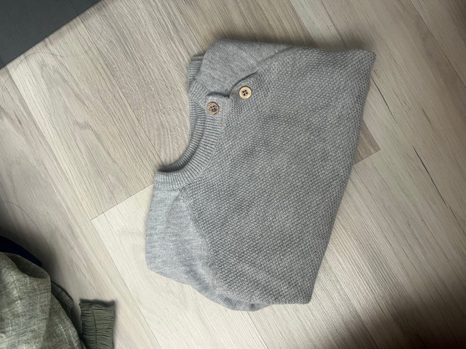 Gri Çocuk Triko Kazak - Görsel 2