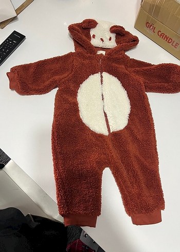 LC Waikiki Gri Bebek Erkek Polar Tulum Fermuarlı