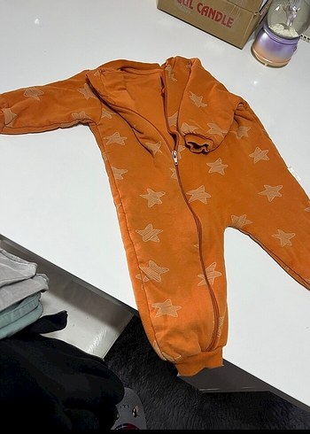 Fermuarlı Kahverengi Erkek Çocuk Pijama