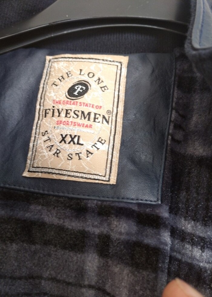 XxL beden etiketli sıfır deri mont - Görsel 4