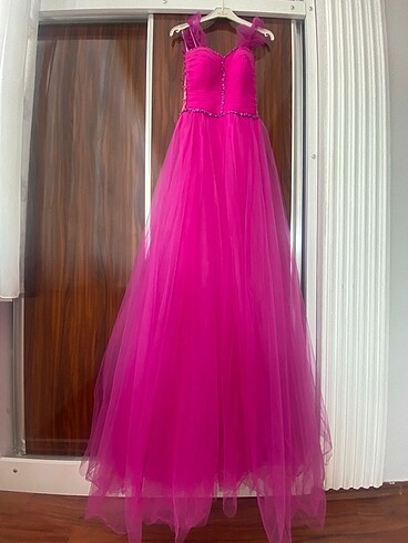 Pembe Abiye Elbise - Görsel 4