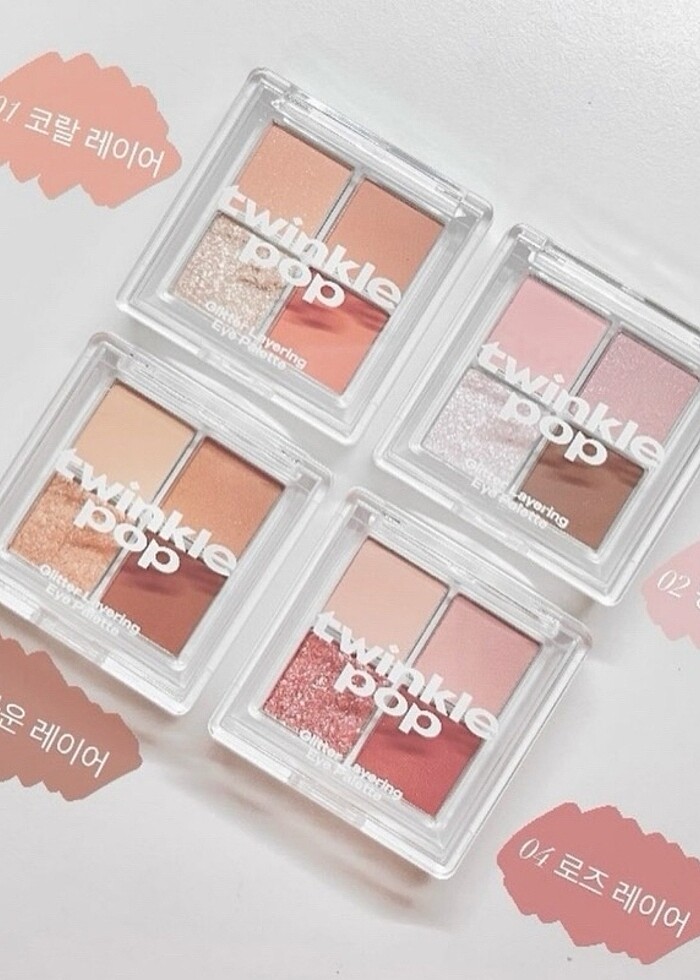 Daiso Twinkle Pop Far Paleti 01 numara - Görsel 2