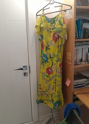 Renk sevenler için,yandan bağlamali,şık elbise - Görsel 4