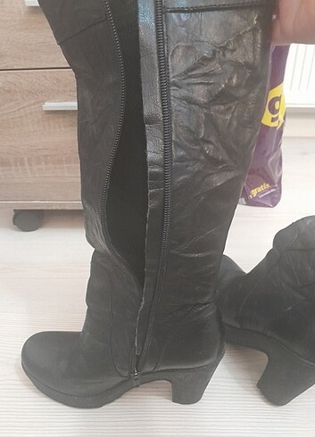 Uzun  Gerçek deri cizme - Görsel 2