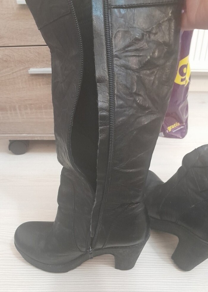 Uzun  Gerçek deri cizme - Görsel 2