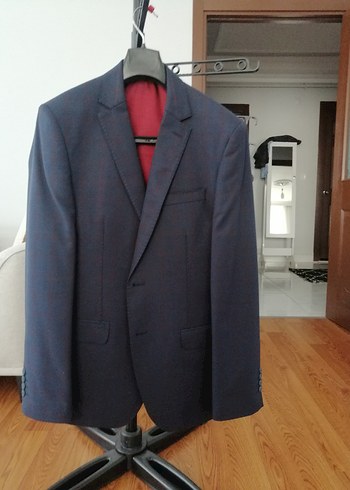 Centone Slim Bordo Erkek Yelekli Takım Elbise