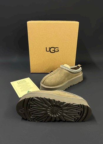 Ugg UGG Bej Süet Platform Topuklu Terlik