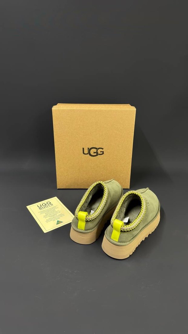 UGG Kadın Süet Dolgu Topuk Terlik - Görsel 5