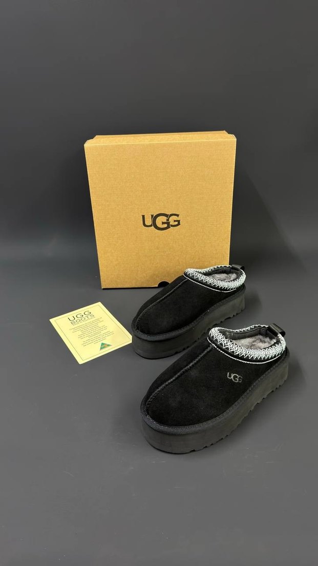 UGG Siyah Platform Topuklu Kadın Terlik - Görsel 2