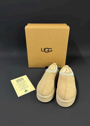Ugg Bej Kadın UGG Dolgu Topuk Terlik