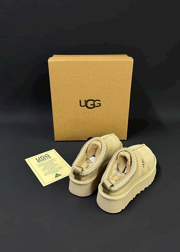Bej Süet UGG Kadın Platform Terlik - Görsel 5