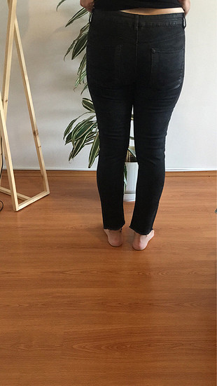 Asos siyah kısmı mum dokulu kot
