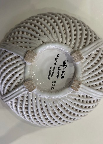 ÖZEL EL YAPIMI İşlemeli Beyaz Hasır Desenli - Görsel 2