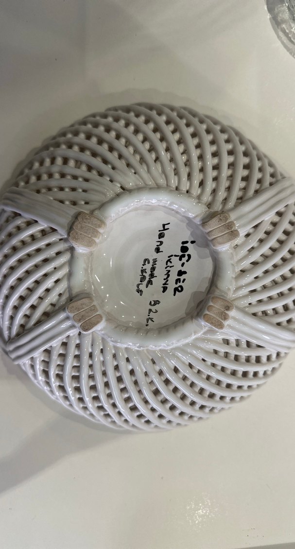 ÖZEL EL YAPIMI İşlemeli Beyaz Hasır Desenli - Görsel 2