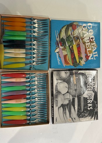 Renkli Mini Çatal Seti 24'lü - Görsel 2