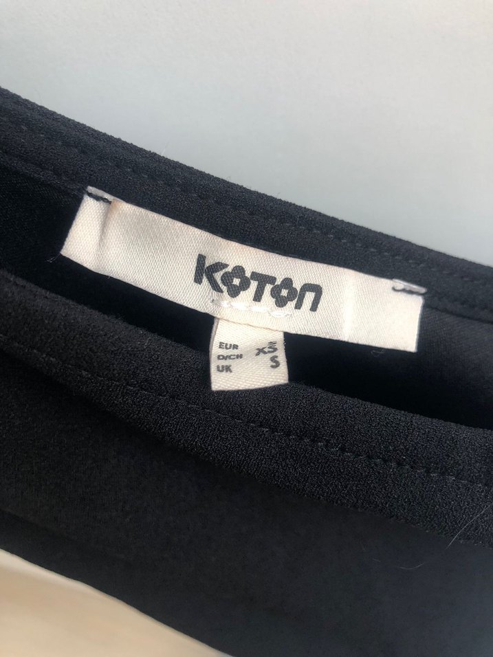 Tek Omuz Drapeli Siyah Midi Elbise - Görsel 4