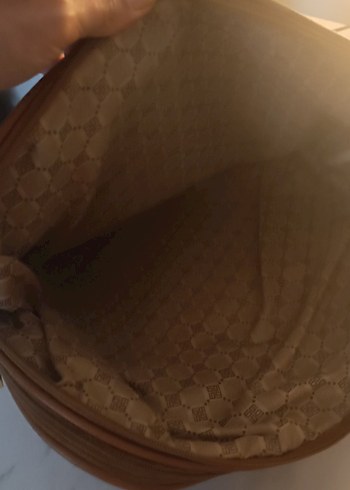 Massimo Dutti - Bej Deri Kadın Çanta ve Cüzdan - Görsel 5