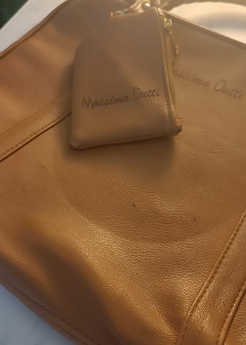 Massimo Dutti - Bej Deri Kadın Çanta ve Cüzdan - Görsel 3