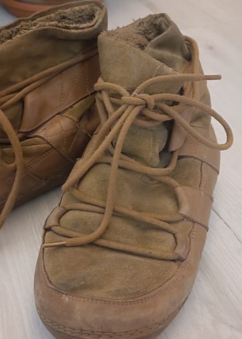 Mango - Bej Süet Kadın Dolgu Topuklu Kar Botu - Görsel 3