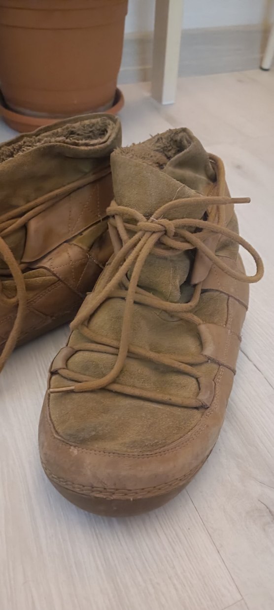 Mango - Bej Süet Kadın Dolgu Topuklu Kar Botu - Görsel 3