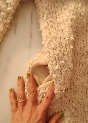 Zara Girl Pembe Peluş Hırka - Görsel 5