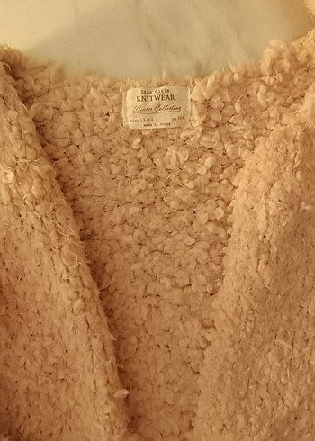 Zara Girl Pembe Peluş Hırka - Görsel 2