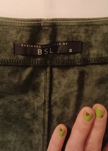 Düğmeli Kadife Mini Etek - Görsel 4