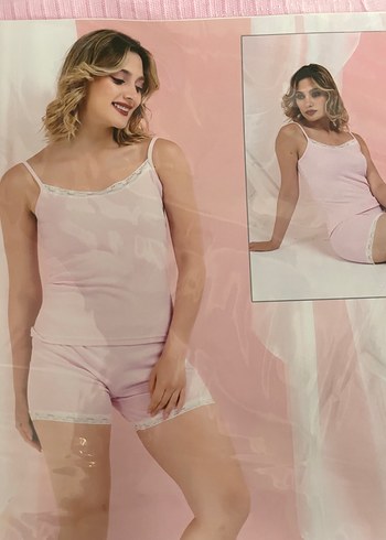 Diğer Pembe Mini Atletik Kadın Pijama Takımı
