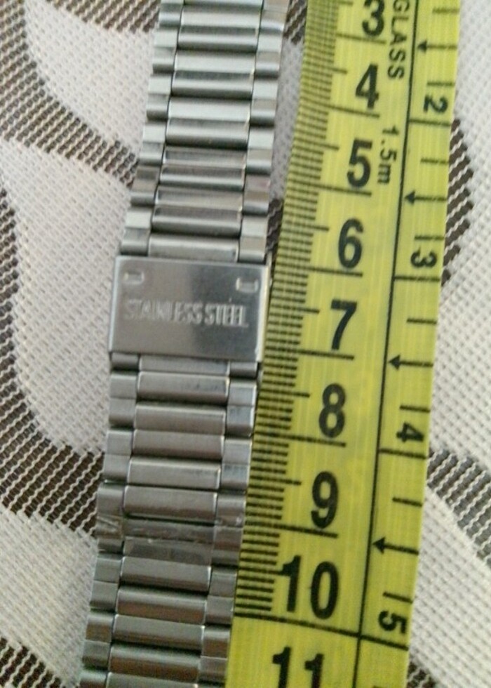 Çelik erkek kol saati kordonu  - Görsel 2