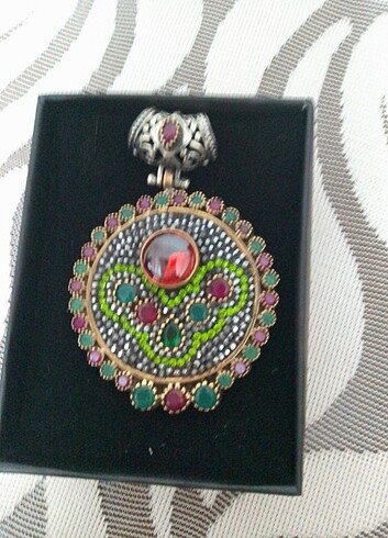 925 ayar otantik gümüş kolye ucu  - Görsel 2