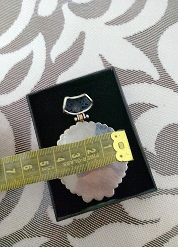 925 ayar otantik gümüş kolye ucu  - Görsel 6