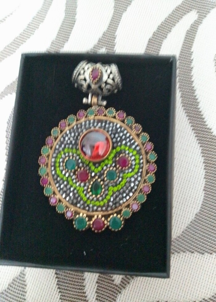 925 ayar otantik gümüş kolye ucu  - Görsel 2