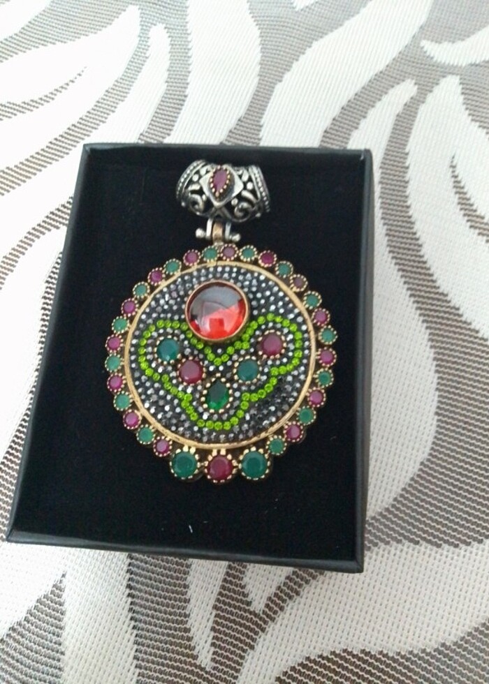 925 ayar otantik gümüş kolye ucu  - Görsel 4