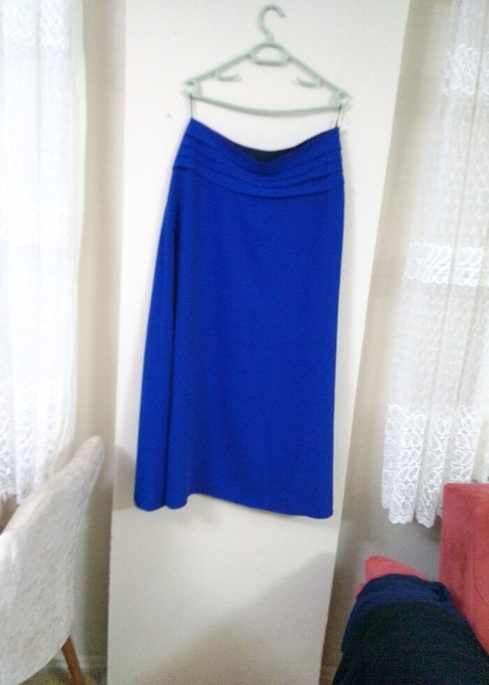 Krep kumaş etek 44 bedendir. - Görsel 5