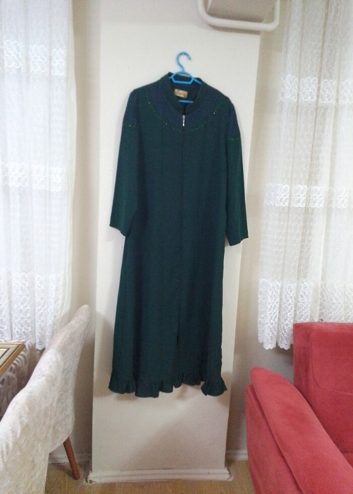 Krep kumaş 48 beden Ferace  - Görsel 2