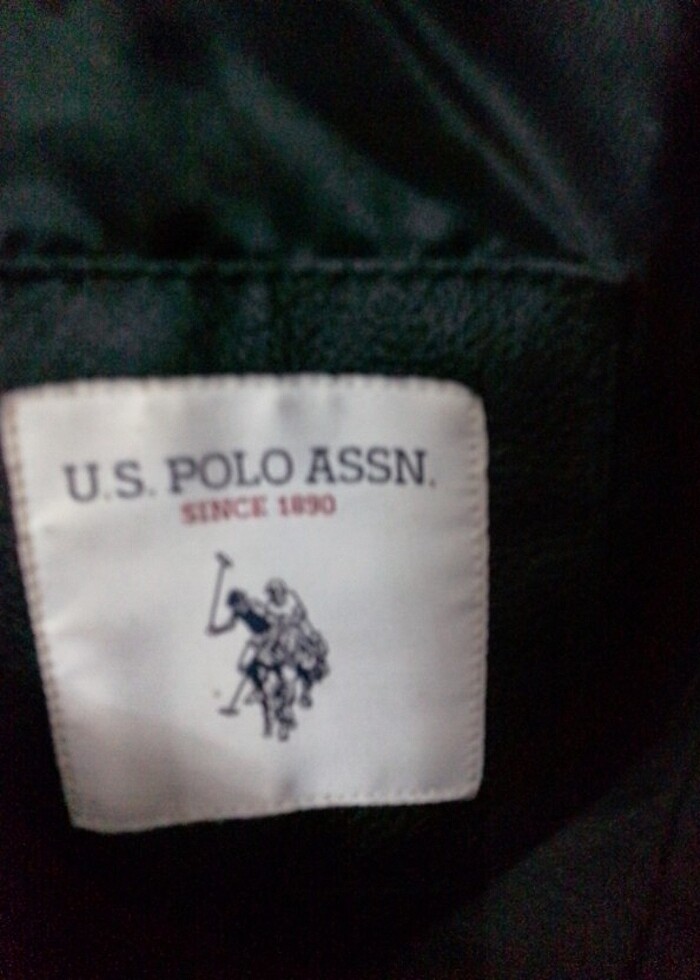 US Polo deri erkek ceket L bedendir. - Görsel 2