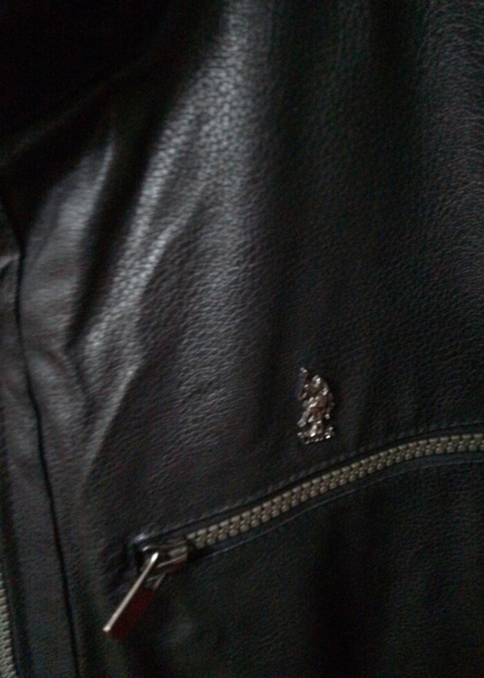 US Polo deri erkek ceket L bedendir. - Görsel 3