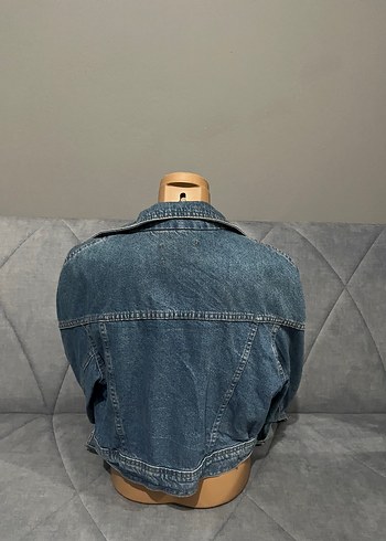 Diğer Kadın Mavi Denim Biker Ceket