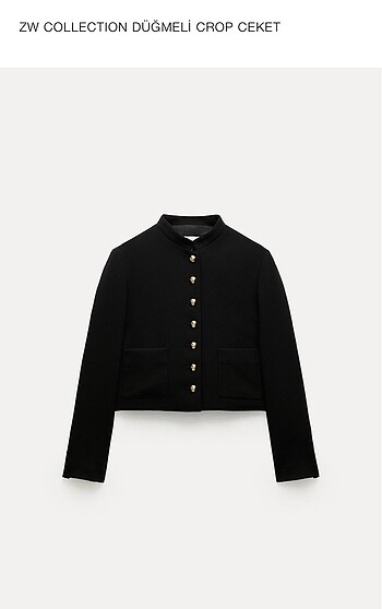 ZARA ZW COLLECTION Siyah Ceket