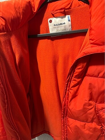 s Beden kırmızı Renk Pull Bear Şişme Mont
