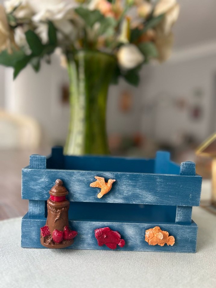 Renkli Mavi Çocuk Rafı - Görsel 2