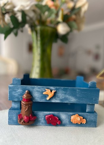 Renkli Mavi Çocuk Rafı - Görsel 4